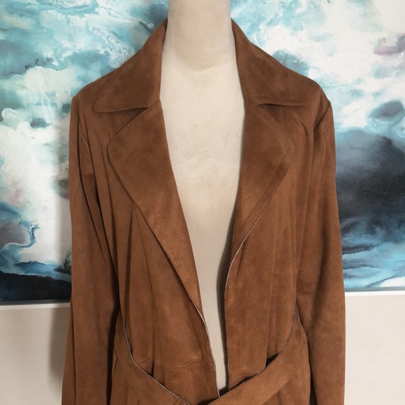 Elizabeth and James long brown jacket size M - Picture 2 of 9